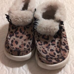 Toddler Cheetah Booties
